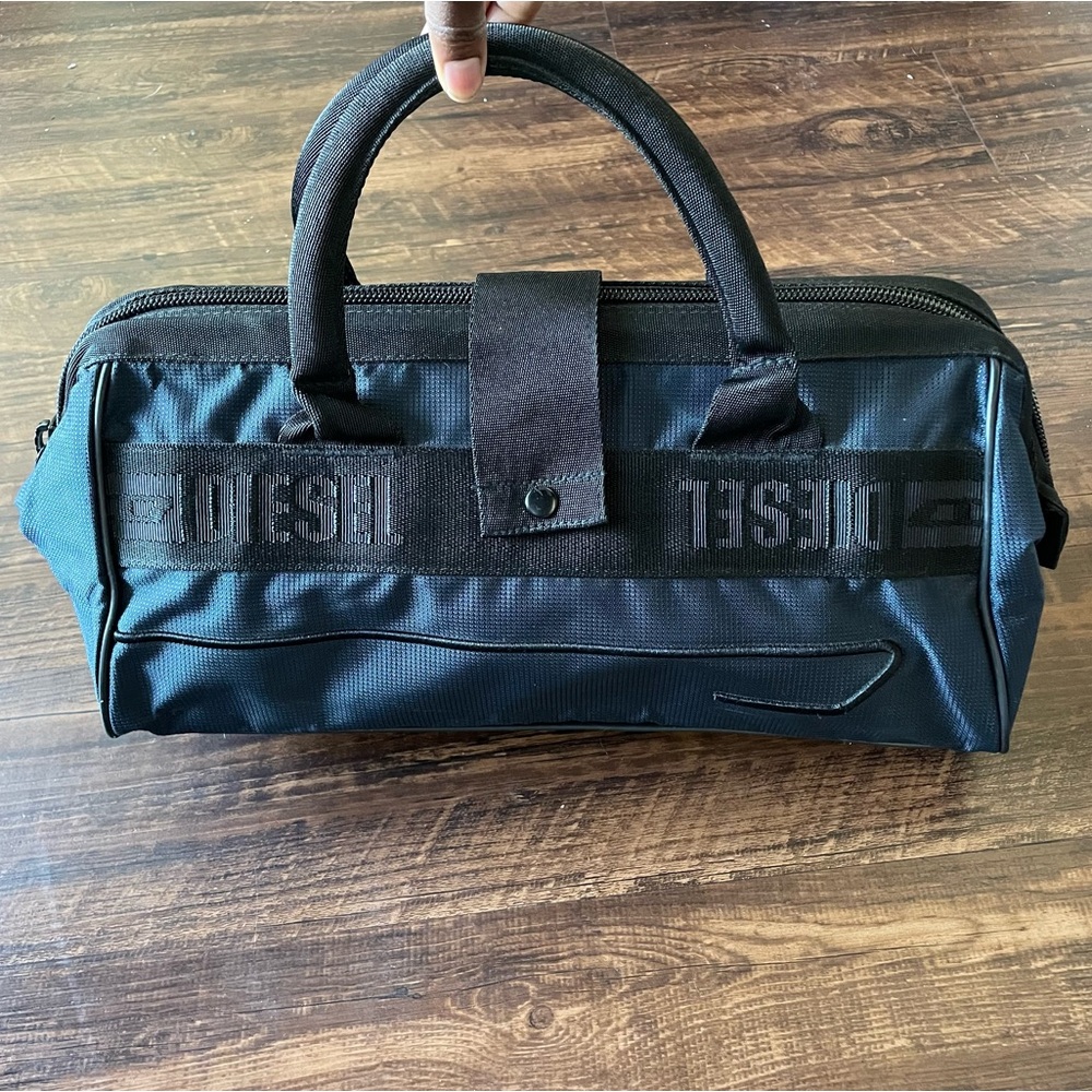VTG DIESEL East West Nylon Duffel Travel Bag Navy Blue *rare*